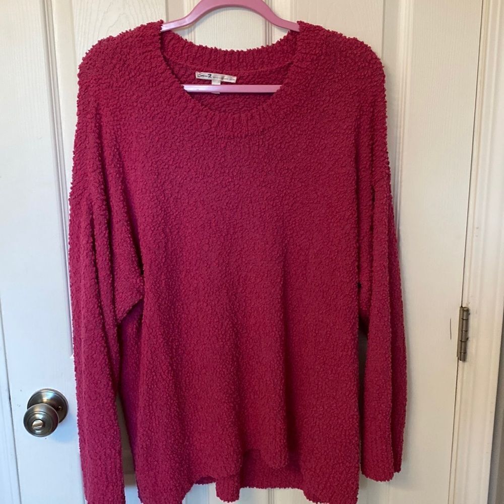 Seven7- pink soft long sweater size XXL